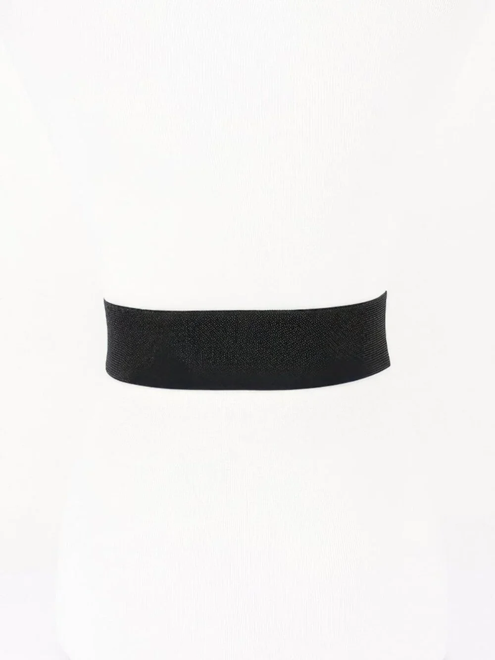 Oval Buckle Wide Waist Belt